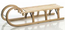 Sirch Hörnerrodel Standard Lattensitz (115 cm, esche lackiert3 Bockstützen )
