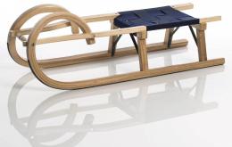 Sirch Hörnerschlitten Standard Plus mit Gurtsitz (85 cm, esche lackiert2 Bockstützen )
