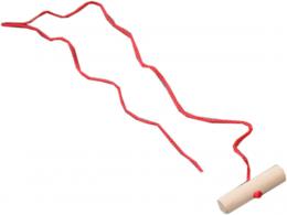 Sirch Ziehseil rot mit Holzknauf (rot)