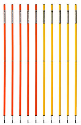 Slalomstange 160 cm (Ø 25 mm) 2-teilig - 10er Set