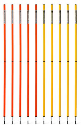 Slalomstange 160 cm (Ø 25 mm) 2-teilig - 10er Set