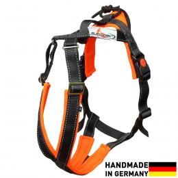 SLEDWORK TREKKING GESCHIRR schwarz/orange | SWTGSO