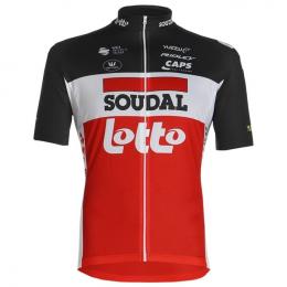 SOUDAL LOTTO 2021 Kurzarmtrikot, für Herren, Größe 3XL, Radlertrikot, Rennradbek