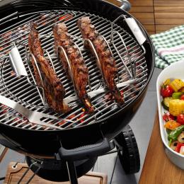 Spare Rib Halter - für 6 Portionen - Für Grill & Backofen - Edelsta...
