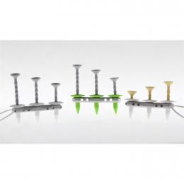 SpineTee PRO Tees | 30 mm - M 3 Stück weiß/gelb