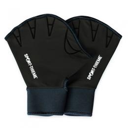 Sport-Thieme Aqua-Fitness-Handschuhe, offen, S, 23,5x16,5 cm, Schwarz