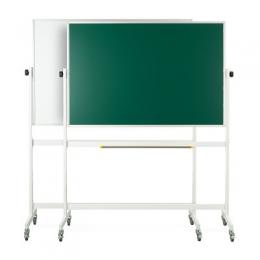 Sport-Thieme Drehgestelltafel, Whiteboard/Kreidetafel, 180x100 cm