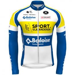 SPORT VLAANDEREN-BALOISE 2021 Langarmtrikot, für Herren, Größe S, Radtrikot, Fah