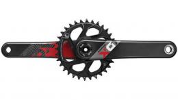 Sram X01 Eagle Kettenradgarnitur SCHWARZ ROT