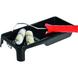 Streich Set Professional Farbwanne + Bügel + 2 Nylon-Polyamid Rollen