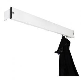 Sypro Garderobenleiste, Lichtgrau (RAL 7035), Trocken- und Feuchträume