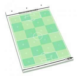 T-PRO Fussball Flipchart-Spielfeldblock - 25 Blatt
