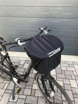 T-PRO Regenschutz für Fahrradkorb - Farbe: Schwarz