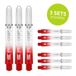 Target Pro Grip Schaft - Vision Red / Rot - 3 Sets Intermediate 41 mm