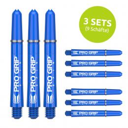 Target Pro Grip Spin Schaft - Blau - 3 Sets - (versch. L?ngen) Short 34 mm