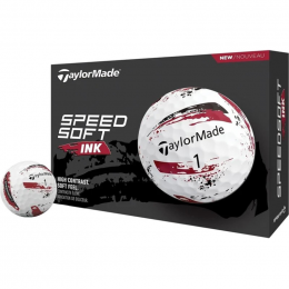 TaylorMade Speedsoft INK Golfball 12 Bälle rot
