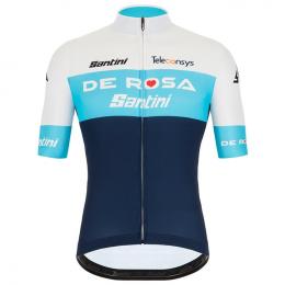 TEAM DE-ROSA SANTINI 2021 Kurzarmtrikot, für Herren, Größe L, Rennrad Trikot, Ra