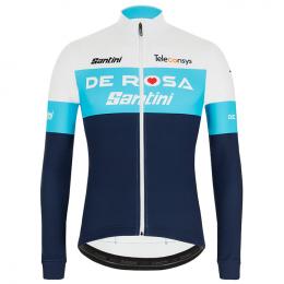 TEAM DE-ROSA SANTINI 2021 Langarmtrikot, für Herren, Größe L, Rennrad Trikot, Ra