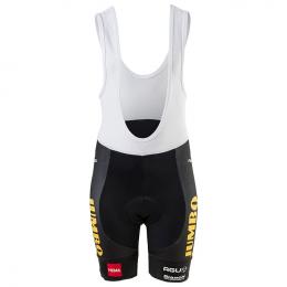 TEAM JUMBO-VISMA 2020 Kinder Trägerhose, Größe S, Fahrradhose Kinder, Fahrradbek