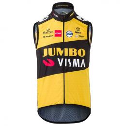 TEAM JUMBO-VISMA 2021 Windweste, für Herren, Größe M, Radweste, Radbekleidung