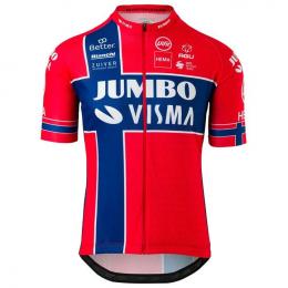 TEAM JUMBO-VISMA Norwegischer Meister 2020 Kurzarmtrikot, für Herren, Größe 3XL,