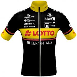 TEAM LOTTO KERN HAUS 2021 Kurzarmtrikot, für Herren, Größe L, Rennrad Trikot, Ra