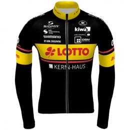 TEAM LOTTO KERNHAUS 2021 Langarmtrikot, für Herren, Größe L, Rennrad Trikot, Rad