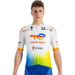 TEAM TOTALENERGIES 2022 Kurzarmtrikot, für Herren, Größe L, Rennrad Trikot, Rads