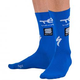 TEAM TOTALENERGIES 2022 Radsocken, für Herren, Größe M-L, Rennradsocken, MTB Bek