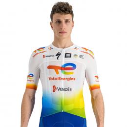 TEAM TOTALENERGIES Pro Light 2022 Kurzarmtrikot, für Herren, Größe L, Rennrad Tr