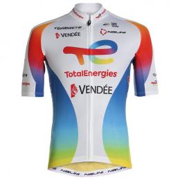 Team TotalEnergies TDF 2021 Kurzarmtrikot, für Herren, Größe L, Rennrad Trikot,