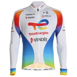 Team TotalEnergies TDF 2021 Langarmtrikot, für Herren, Größe 2XL, Radshirt, Radk