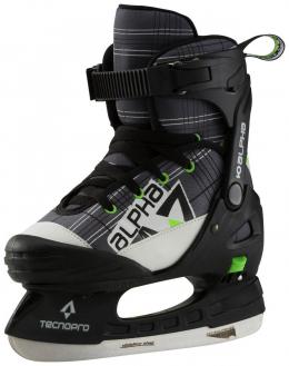 TecnoPro Alpha Soft Boy Kinderschlittschuh (37.0 - 40.0, 900 grau/schwarz/limone)