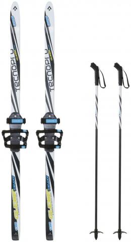 TecnoPro Team Glider Kinder Langlaufskiset (110 cm, 900 weiß/schwarz/gelb)