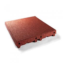 Terrasoft Fallschutzplatte, Rot-Braun, 8 cm