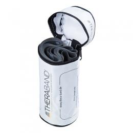 TheraBand Fitnessband 2,5 m in Reißverschlusstasche, Schwarz, Besonders stark