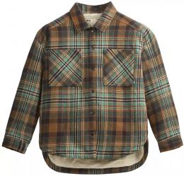 Angebot für Tolga Shirt Women Picture Organic Clothing, camel plaid l Bekleidung > Jacken > Fleecejacken General Clothing - jetzt kaufen.