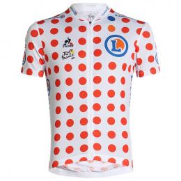 Tour de France Bergtrikot 2021, für Herren, Größe L, Rennrad Trikot, Radsportbek