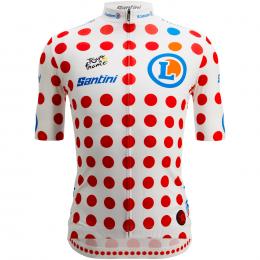 TOUR DE FRANCE Bergtrikot 2022 Kurzarmtrikot, für Herren, Größe L, Rennrad Triko