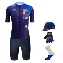 TOUR DE FRANCE Lourdes-Hautacam 2022 Maxi-Set (5 Teile), für Herren, Fahrradbekl