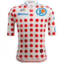 TOUR DE FRANCE Race Bergtrikot 2022 Kurzarmtrikot, für Herren, Größe L, Rennrad