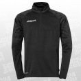 uhlsport Goal 25 1/4 Zip Top schwarz/grau Größe L