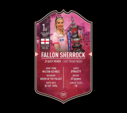 Ultimate Darts Card - Fallon Sherrock