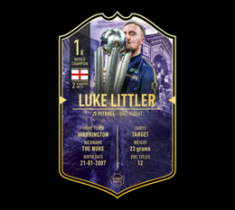 Ultimate Darts Card - Luke Littler World Champion