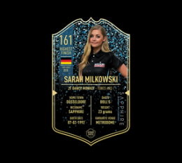 Ultimate Darts Card - Sarah Milkowski