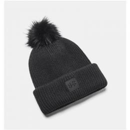 Under Armour Halftime Ribbed Pom Pom Beanie Damen | black-001 one size