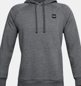 Under Armour Rival Fleece Hoodie Herren | pitch gray light heather MD