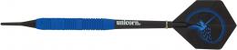 Unicorn Core Plus Rubberised Blue Brass Soft Darts 18g