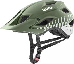 uvex Access Fahrradhelm (52-57 cm, 11 moss green/white matt)