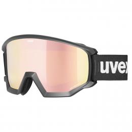 uvex Athletic CV Skibrille Brillenträger (2330 black matt, mirror rose/colorvision orange (S2))